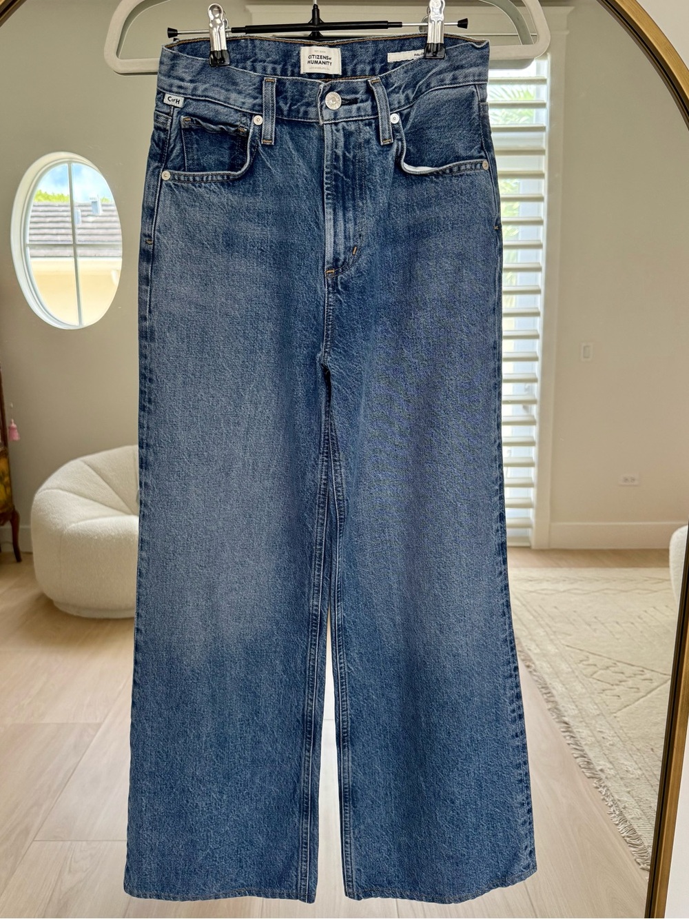 Citizens of Humanity Paloma Baggy Wide Leg Jeans Hemmed 28” - Picture 5 of 9